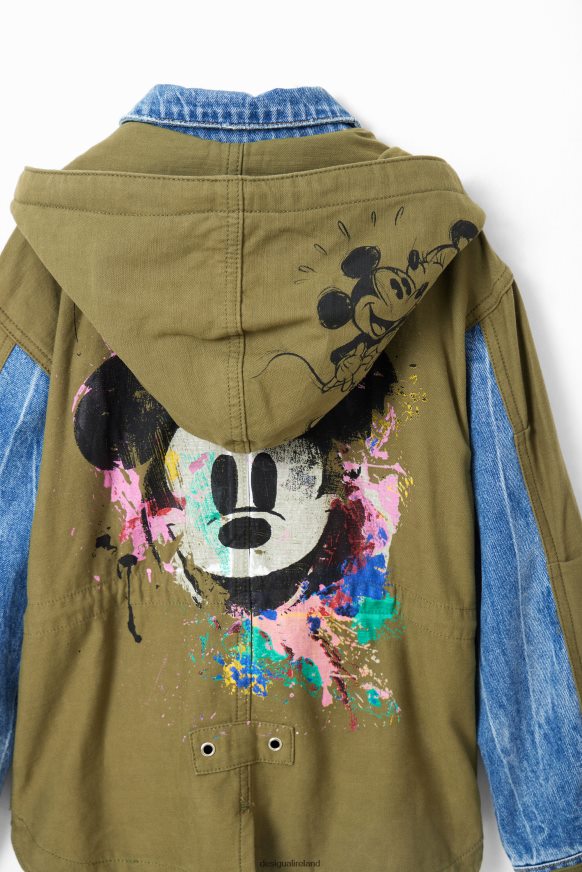 Desigual Girl Disney's Mickey Mouse parka jacket Clothing PFVZ0B1145