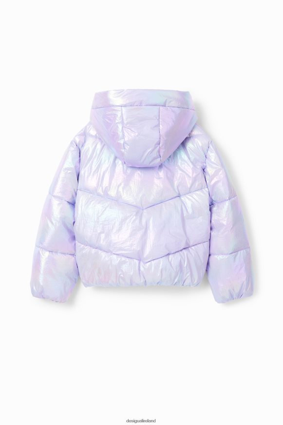 Desigual Girl Iridescent quilted jacket Clothing PFVZ0B1777