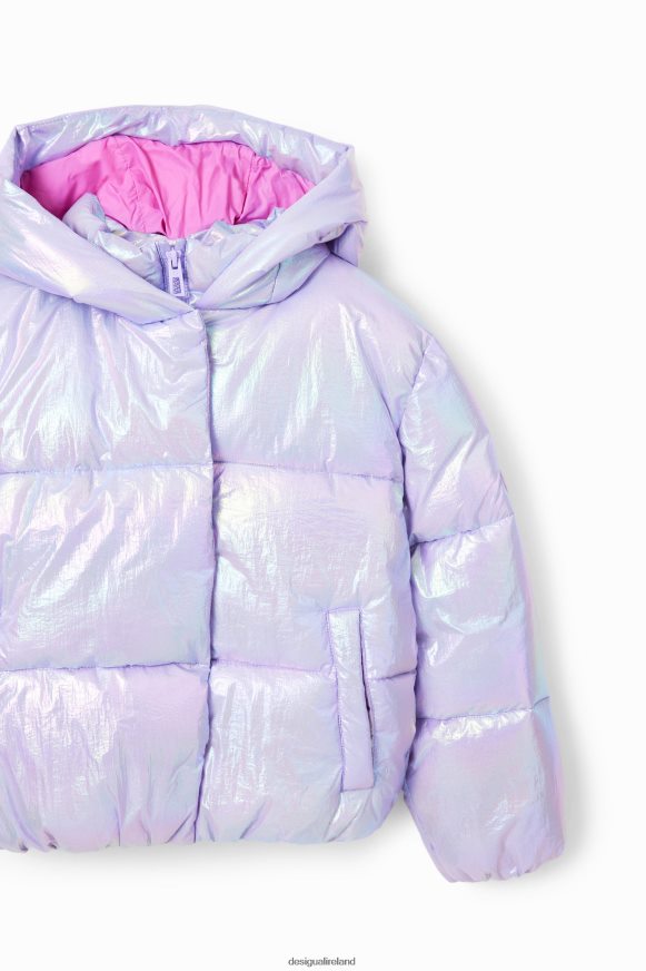 Desigual Girl Iridescent quilted jacket Clothing PFVZ0B1777
