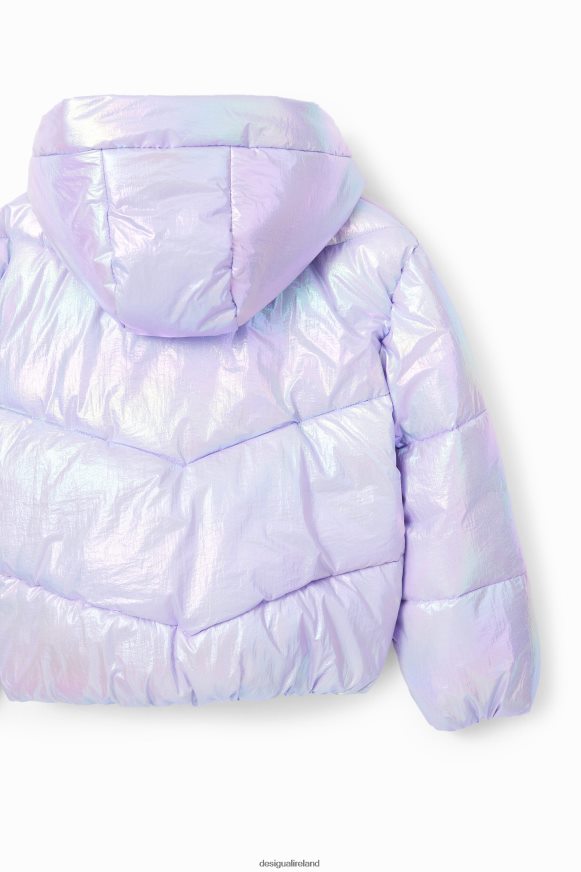 Desigual Girl Iridescent quilted jacket Clothing PFVZ0B1777