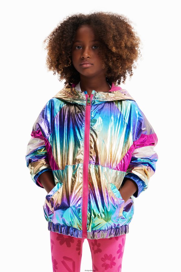 Desigual Girl Iridescent raincoat Clothing PFVZ0B1699