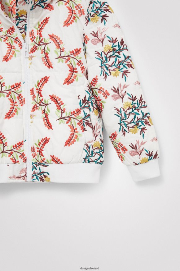 Desigual Girl Quilted floral jacket Clothing PFVZ0B1885