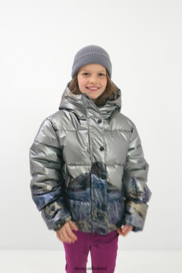 Desigual Girl Short padded metallic jacket Clothing PFVZ0B1829
