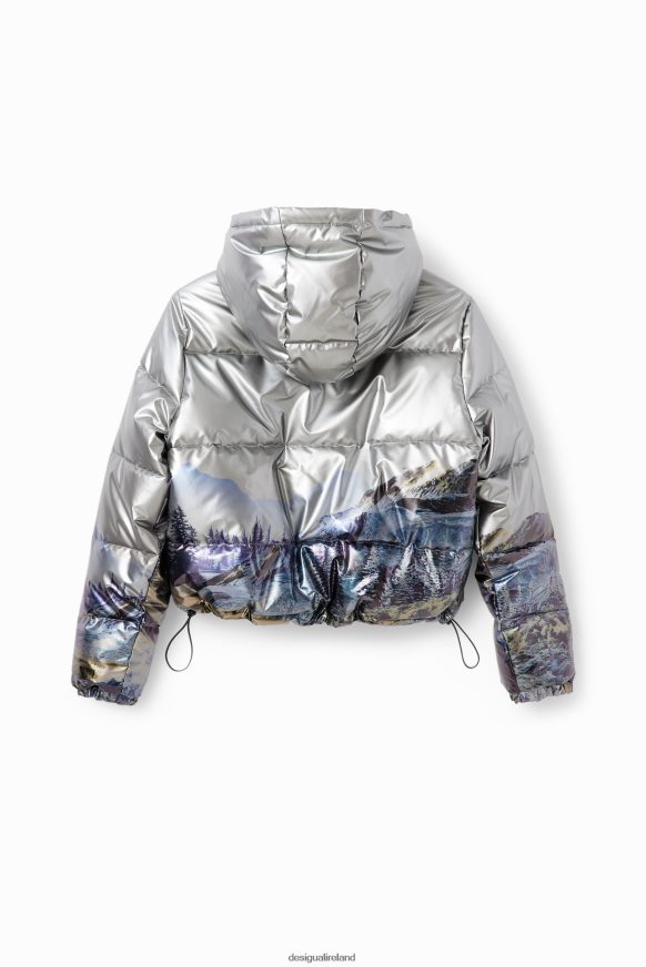 Desigual Girl Short padded metallic jacket Clothing PFVZ0B1829