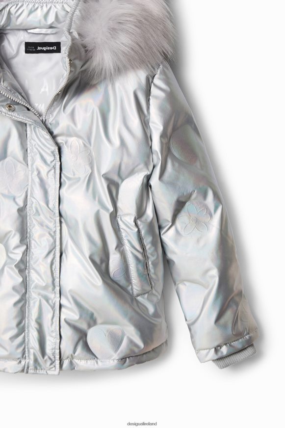 Desigual Girl Short padded metallic jacket Clothing PFVZ0B1844