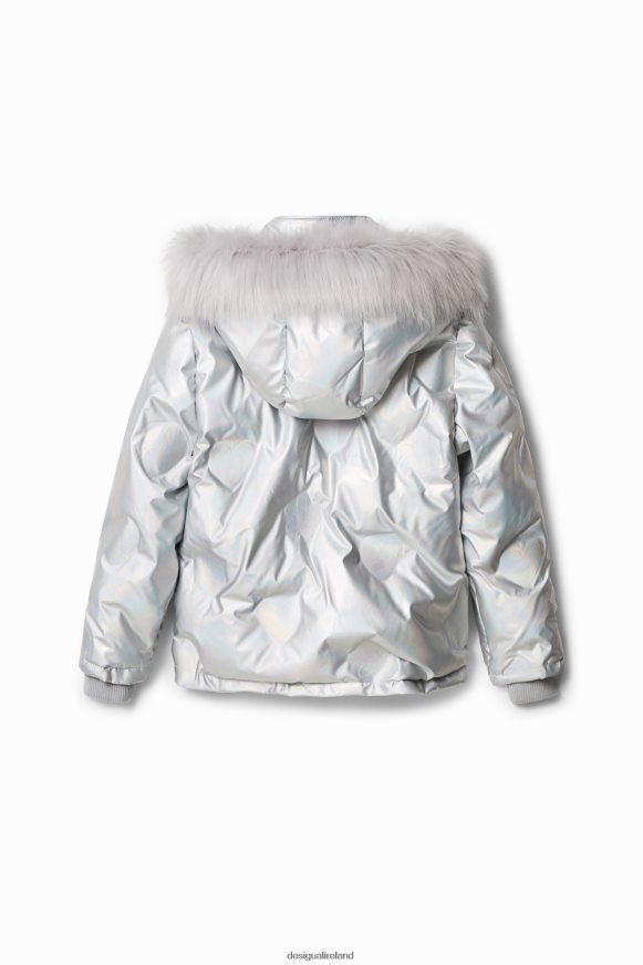 Desigual Girl Short padded metallic jacket Clothing PFVZ0B1844