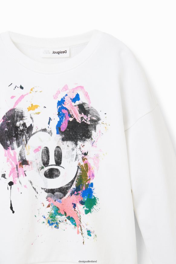 Desigual Girl Disney's Mickey Mouse splatter sweatshirt Clothing PFVZ0B1147