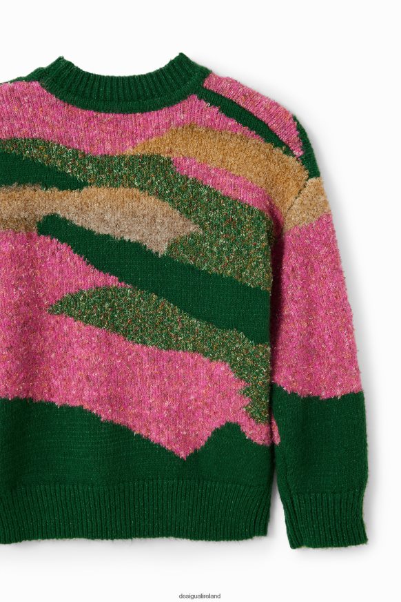 Desigual Girl Embroidered jacquard pullover Clothing PFVZ0B1711