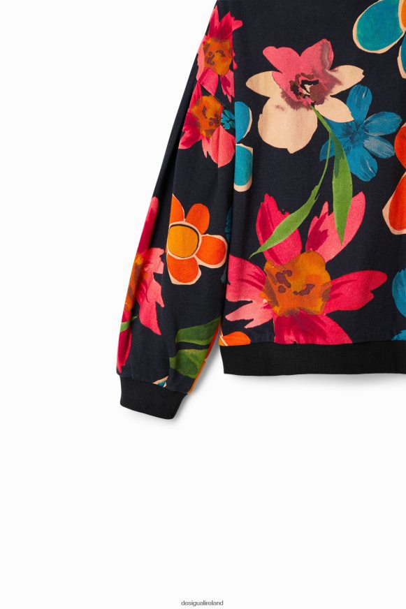 Desigual Girl Floral oversize sweatshirt Clothing PFVZ0B1801