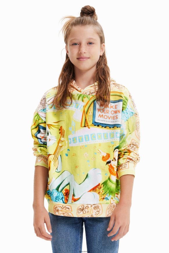 Desigual Girl Oversize Bugs Bunny sweatshirt Clothing PFVZ0B1158