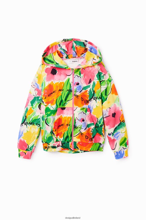 Desigual Girl Oversize floral sweatshirt Clothing PFVZ0B1786