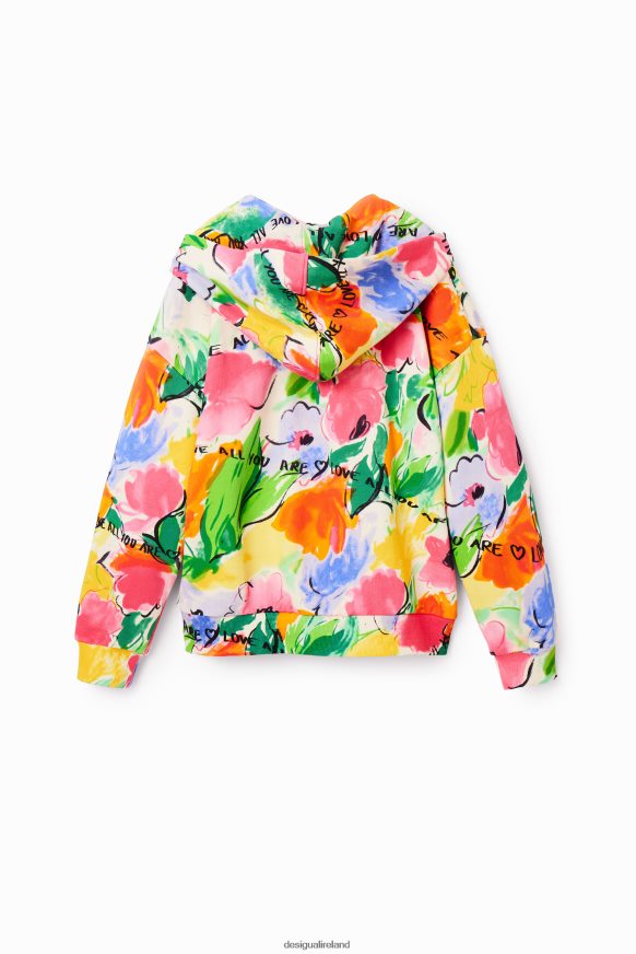 Desigual Girl Oversize floral sweatshirt Clothing PFVZ0B1786