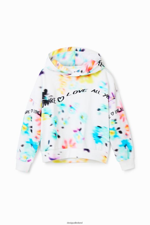 Desigual Girl Oversize out-of-focus sweatshirt Clothing PFVZ0B1869