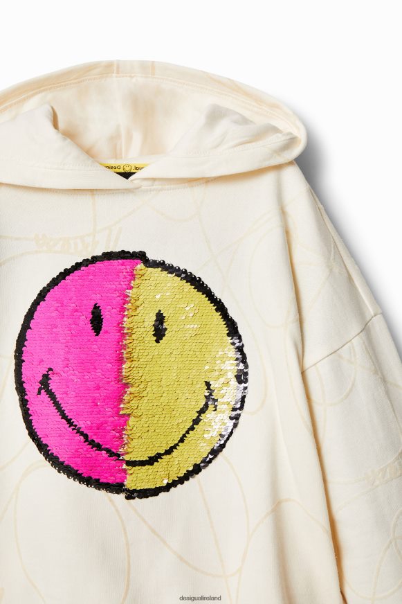 Desigual Girl Reversible sequin Smiley hoodie Clothing PFVZ0B1852