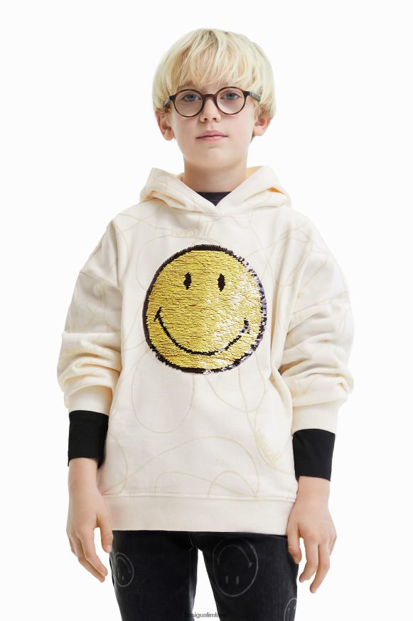Desigual Girl Reversible sequin Smiley hoodie Clothing PFVZ0B1852