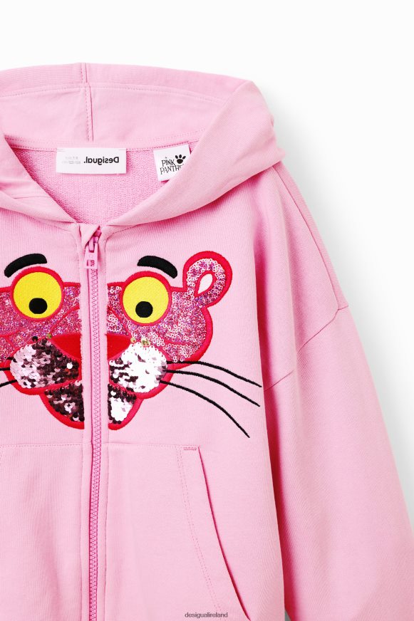 Desigual Girl Sequinned Pink Panther sweatshirt Clothing PFVZ0B1759
