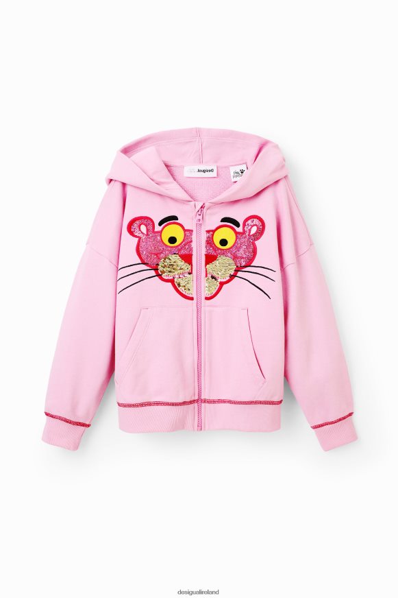 Desigual Girl Sequinned Pink Panther sweatshirt Clothing PFVZ0B1759