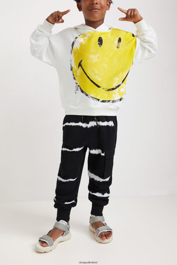 Desigual Girl Smiley sweatshirt Clothing PFVZ0B1880