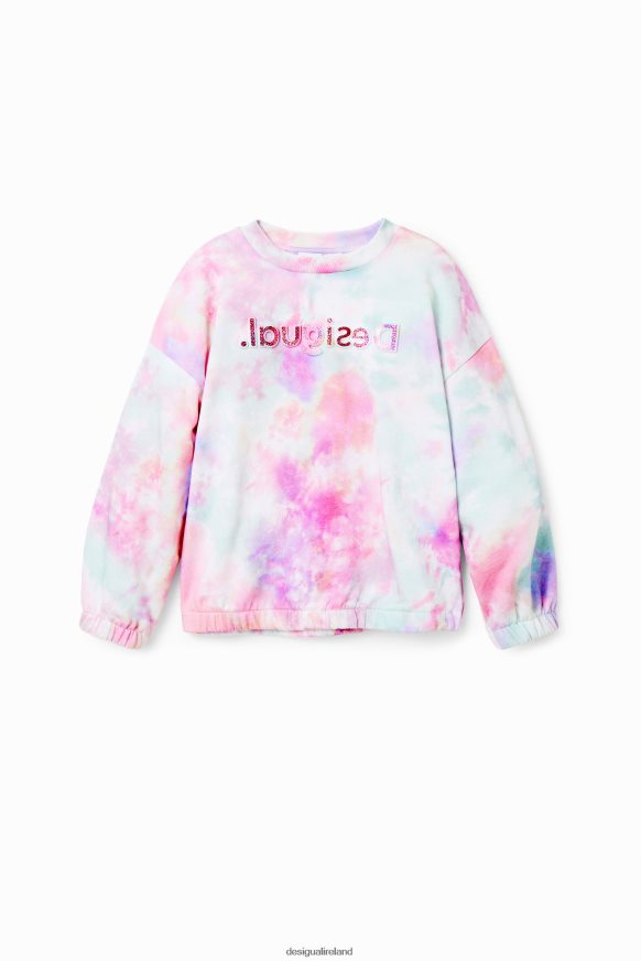 Desigual Girl Tie-dye logo sweatshirt Clothing PFVZ0B1868
