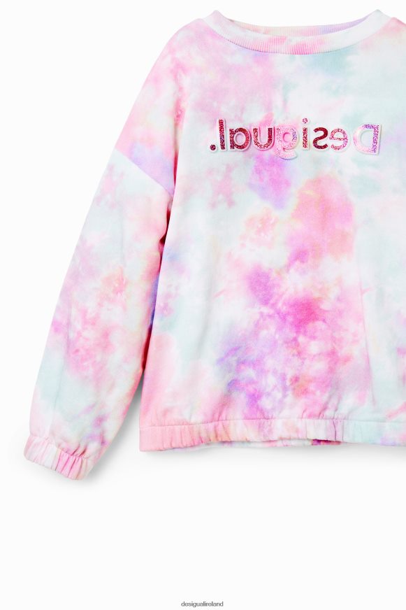 Desigual Girl Tie-dye logo sweatshirt Clothing PFVZ0B1868