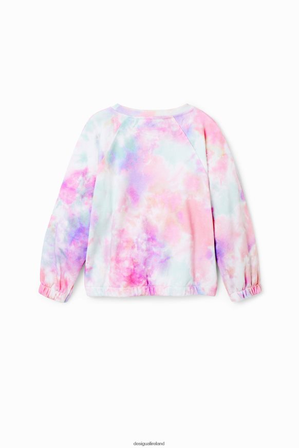 Desigual Girl Tie-dye logo sweatshirt Clothing PFVZ0B1868