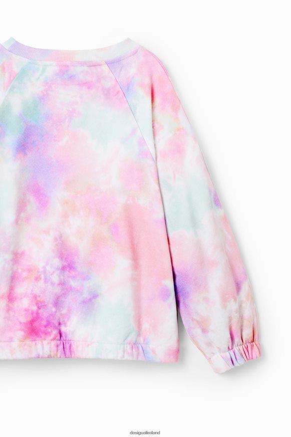 Desigual Girl Tie-dye logo sweatshirt Clothing PFVZ0B1868