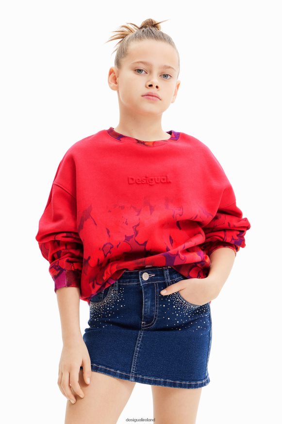 Desigual Girl Watercolour floral sweatshirt Clothing PFVZ0B1746