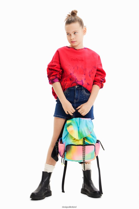 Desigual Girl Watercolour floral sweatshirt Clothing PFVZ0B1746
