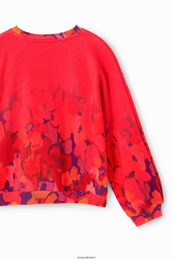 Desigual Girl Watercolour floral sweatshirt Clothing PFVZ0B1746