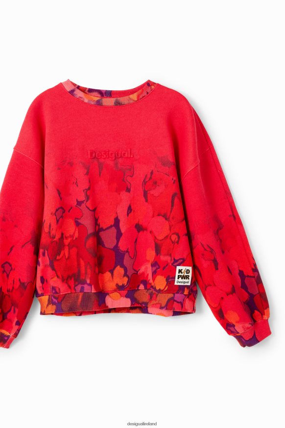 Desigual Girl Watercolour floral sweatshirt Clothing PFVZ0B1746