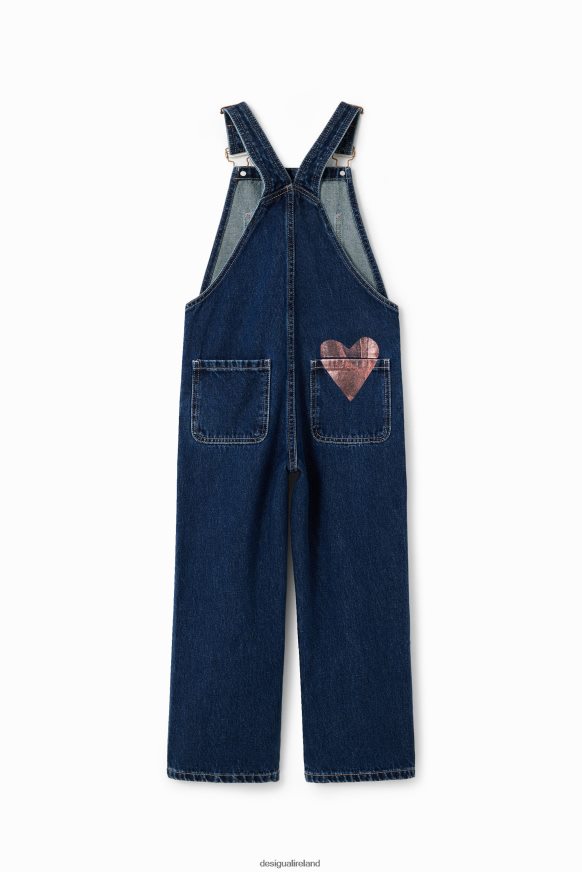Desigual Girl Denim heart dungarees Clothing PFVZ0B1776