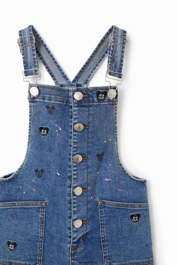 Desigual Girl Disney's Mickey Mouse denim dungaree shorts Clothing PFVZ0B1834