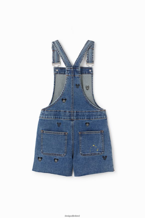 Desigual Girl Disney's Mickey Mouse denim dungaree shorts Clothing PFVZ0B1834