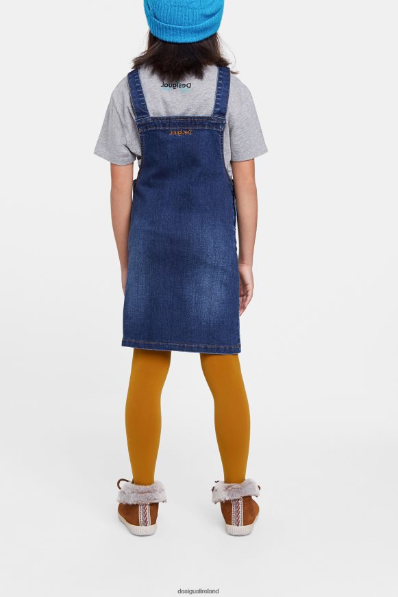 Desigual Girl Embroidered denim overalls Clothing PFVZ0B1839