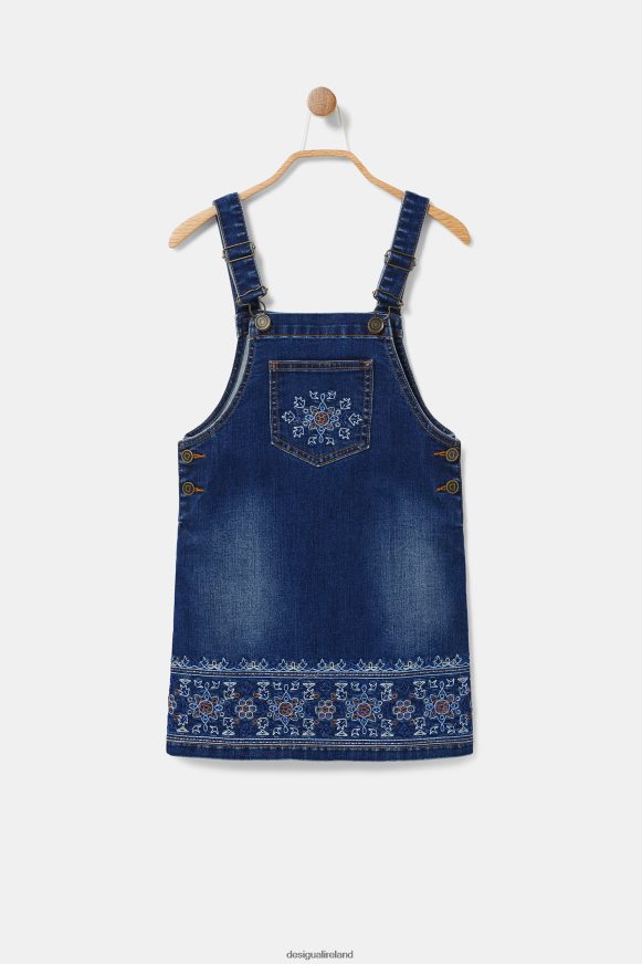 Desigual Girl Embroidered denim overalls Clothing PFVZ0B1839