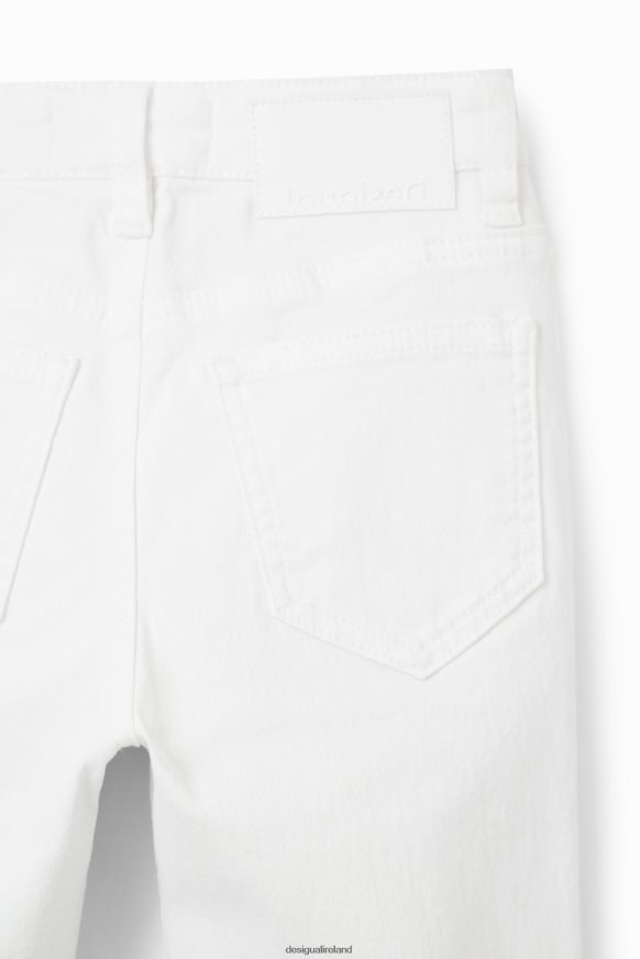 Desigual Girl Embroidered long flare jeans Clothing PFVZ0B1850