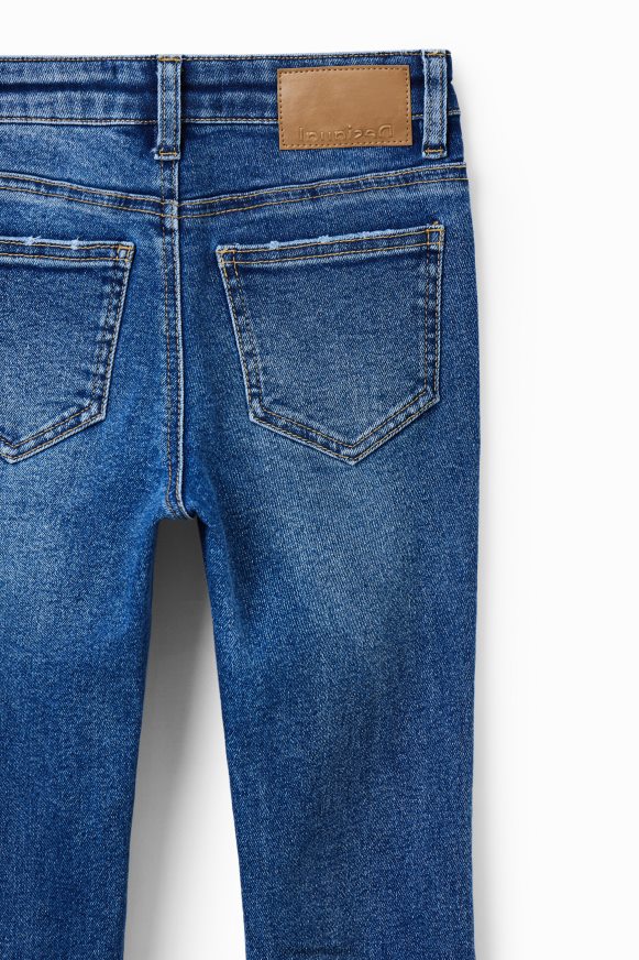 Desigual Girl Embroidered long flare jeans Clothing PFVZ0B1854