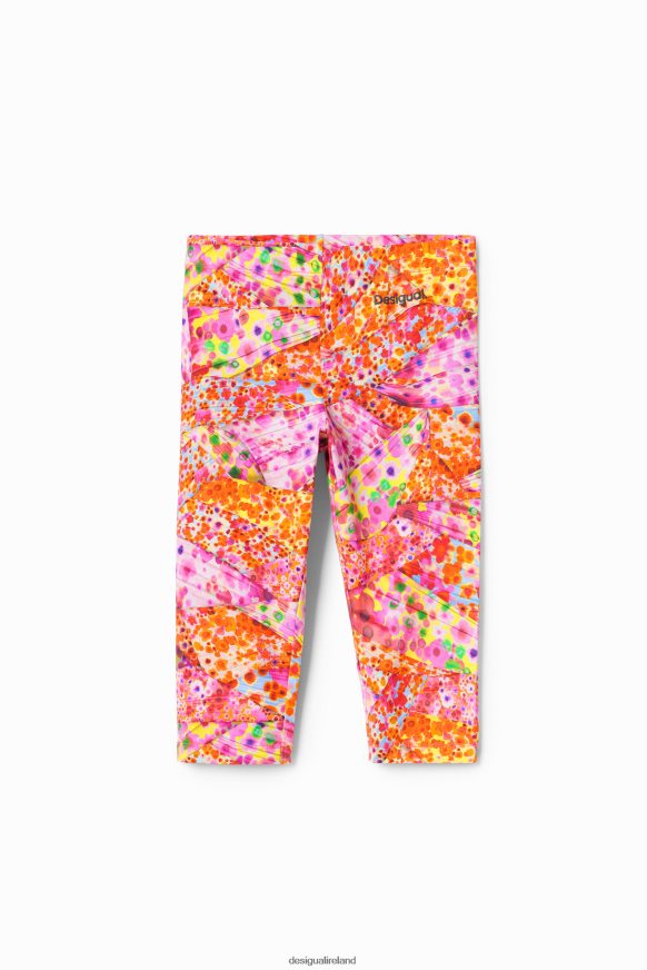 Desigual Girl Floral capri leggings Clothing PFVZ0B1749