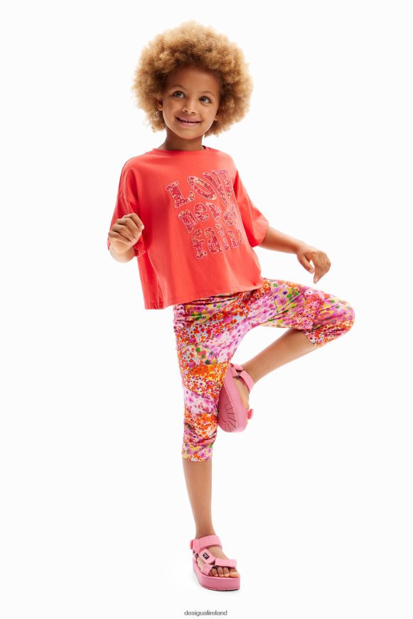 Desigual Girl Floral capri leggings Clothing PFVZ0B1749