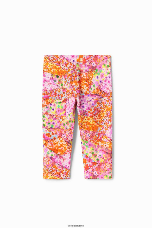 Desigual Girl Floral capri leggings Clothing PFVZ0B1749