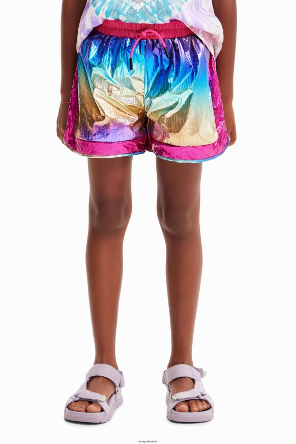 Desigual Girl Iridescent shorts Clothing PFVZ0B1886