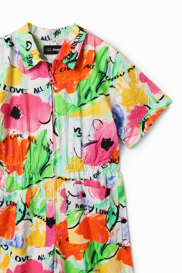 Desigual Girl Long floral jumpsuit Clothing PFVZ0B1761