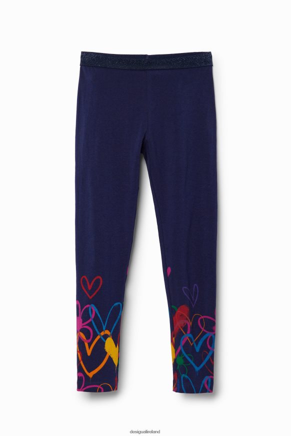 Desigual Girl Long heart leggings Clothing PFVZ0B1705