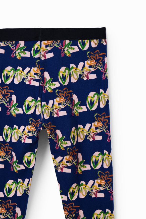 Desigual Girl Love flower leggings Clothing PFVZ0B1703