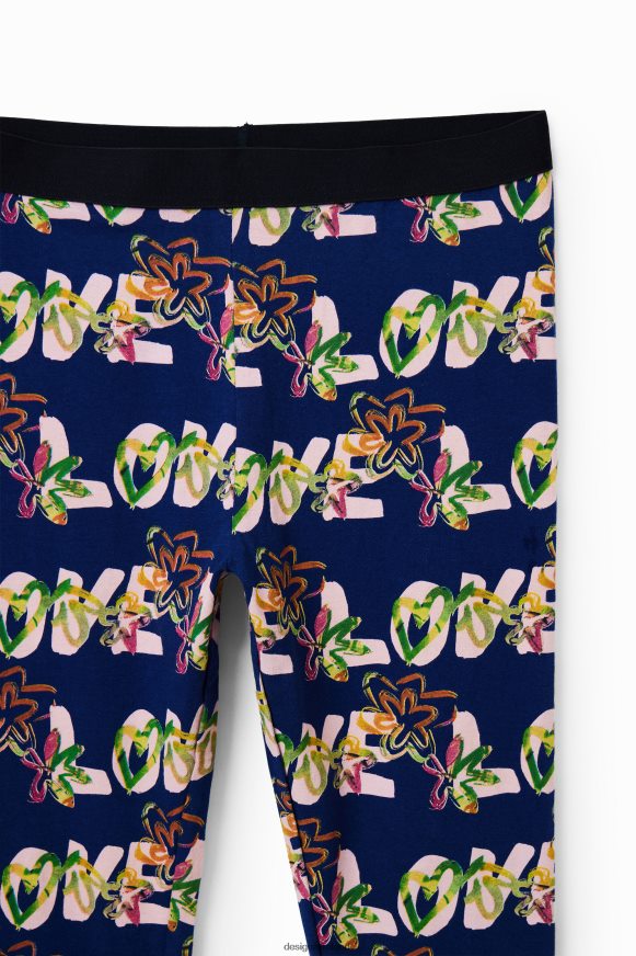 Desigual Girl Love flower leggings Clothing PFVZ0B1703