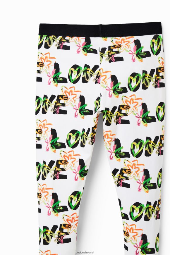 Desigual Girl Love flower leggings Clothing PFVZ0B1710