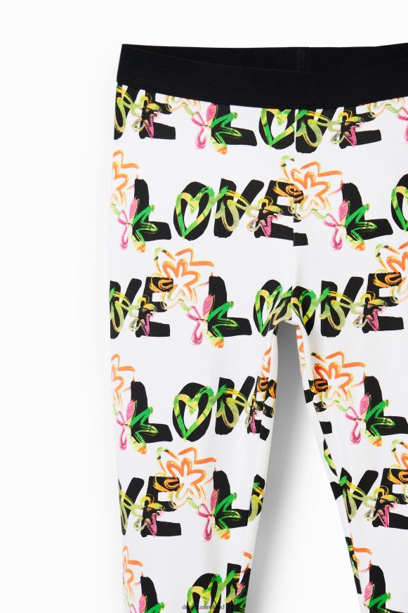 Desigual Girl Love flower leggings Clothing PFVZ0B1710
