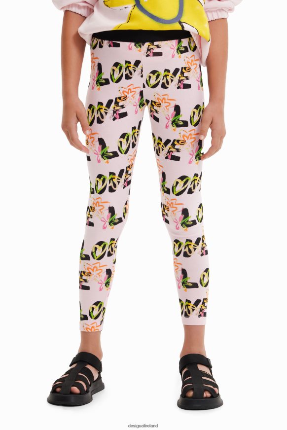 Desigual Girl Love flower leggings Clothing PFVZ0B1733