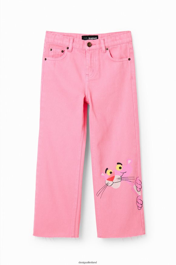 Desigual Girl Pink Panther flare jeans Clothing PFVZ0B682