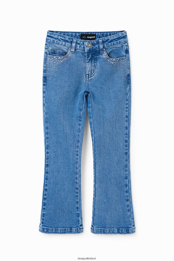 Desigual Girl Shiny flare jeans Clothing PFVZ0B1771